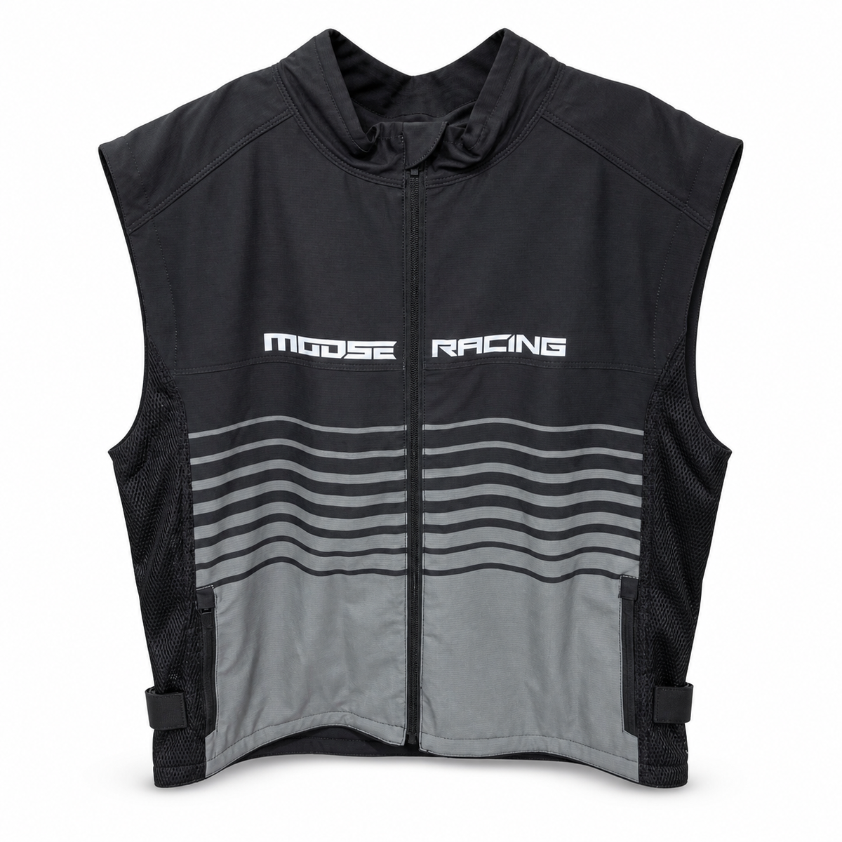 Moose Racing Moto Vest Black/Gray 2XL — studio product photo