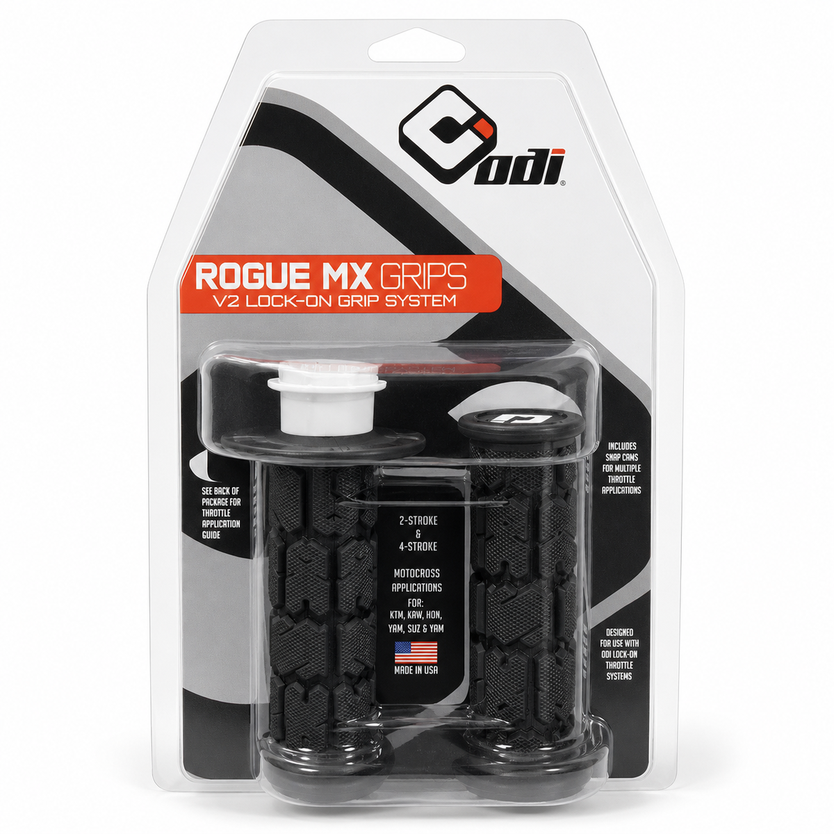 ROGUE MX LOCK-ON GRIP BLACK — studio product photo