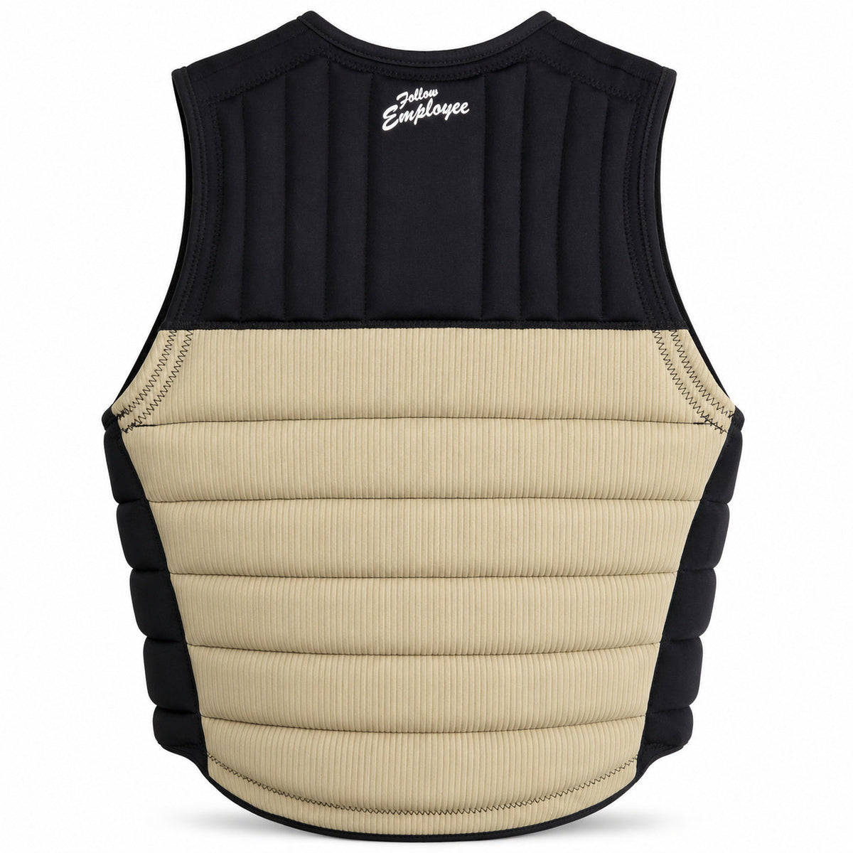 Follow Employee of the Month Impact Vest — Khaki/Black - XL — back view