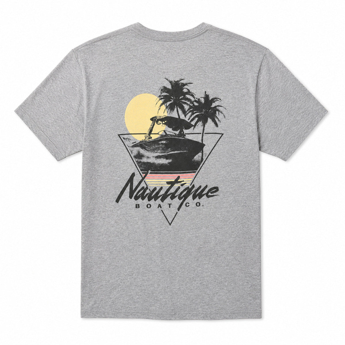 Nautique Glow Tee — Gray - Medium — back view