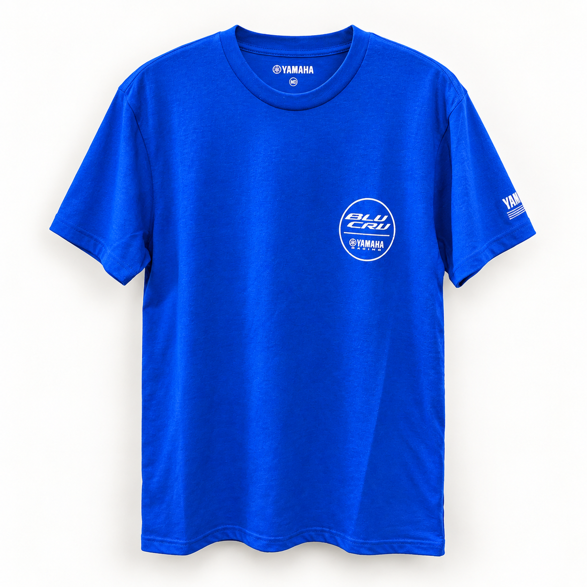 Yamaha Blu Cru Front/Back T-Shirt - Blue