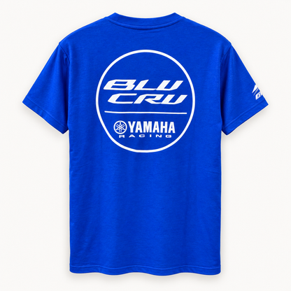 Yamaha Blu Cru Front/Back T-Shirt - Blue